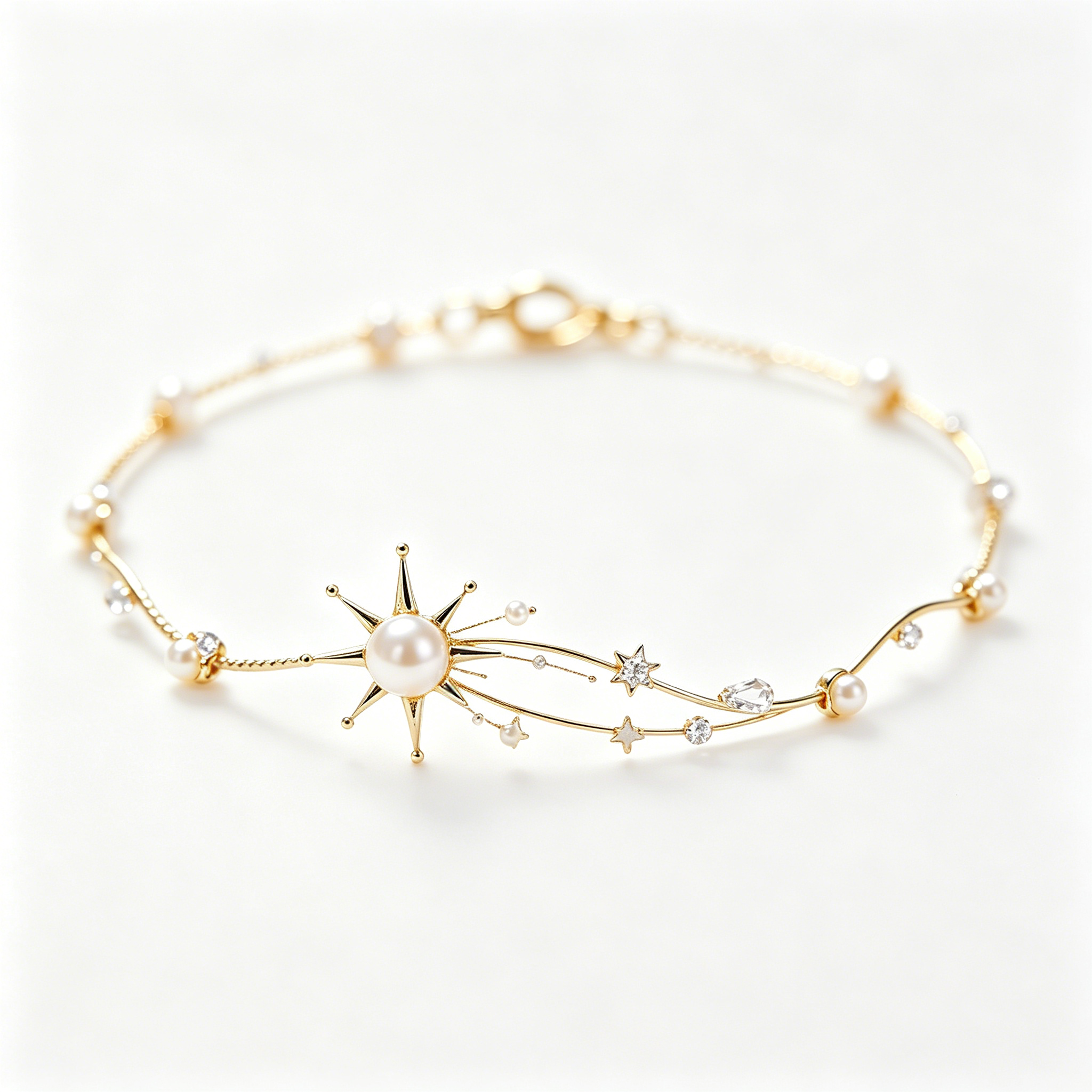 North Star Shooting Star Pearl Bracelet