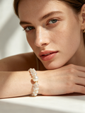 Crystal and Pearl Woven Bracelet
