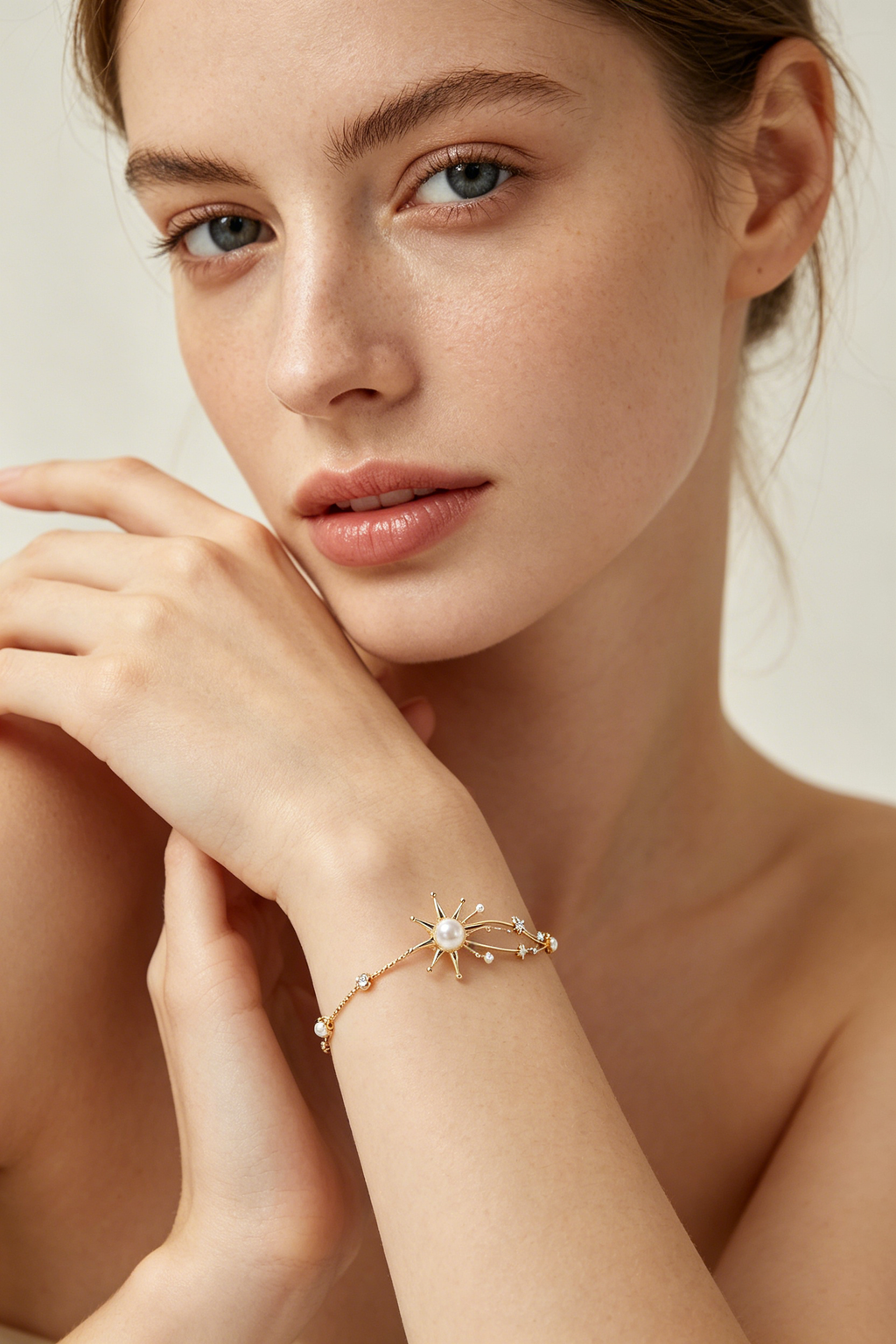 North Star Shooting Star Pearl Bracelet
